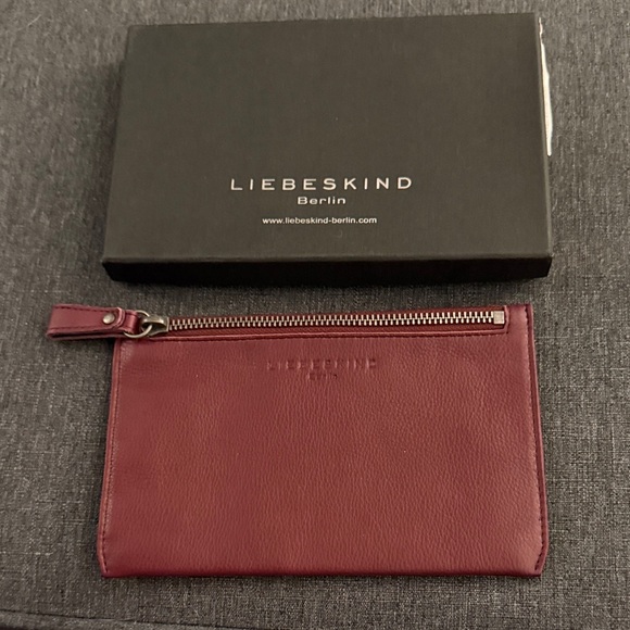 Liebeskind Wallet/Receipt holder. Leather, Burgundy color. - Picture 6 of 6